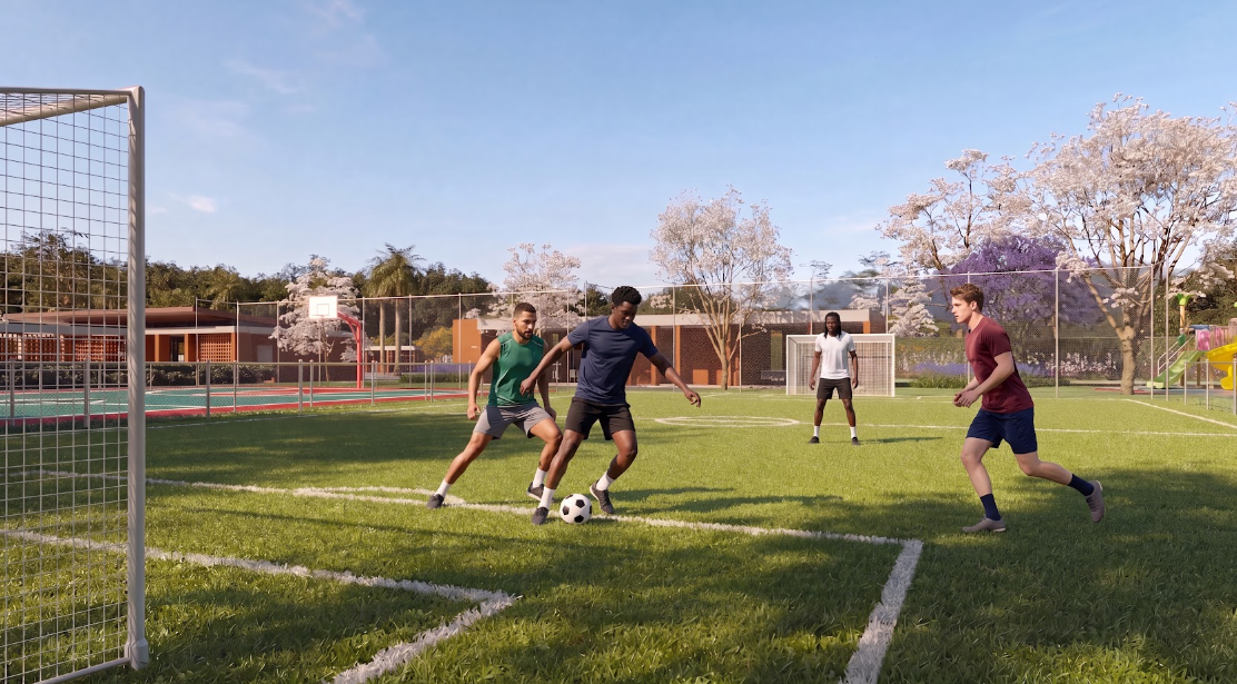 Campo de Futebol Society no Residencial Manhattan Itu